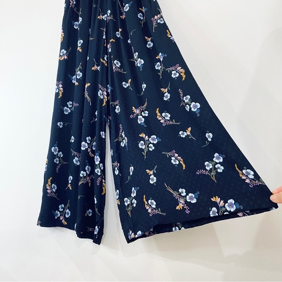 Rebecca Taylor 100%silk Natalie Fleur Wide Leg Crop Silk pants NWT - Picture 6 of 16